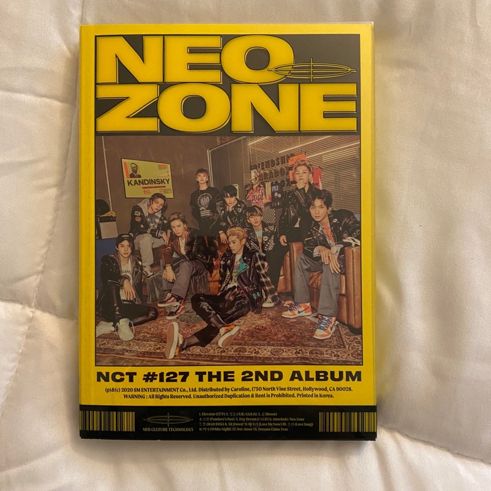 NCT 127 Neo Zone Album (N Version) Kpop Album